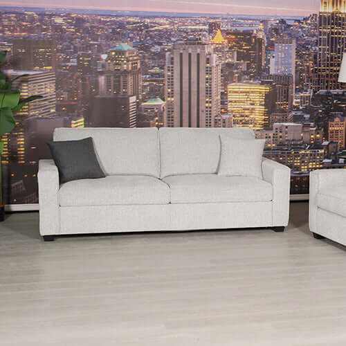 Milano 3 Seater Sofa Set Polyester Fabric Multilayer Two Pillows Attac