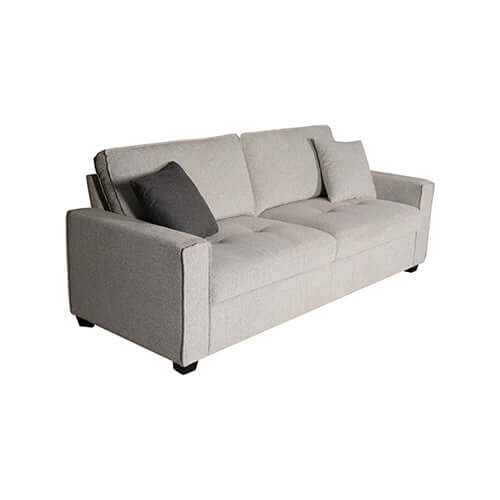 Milano 3 Seater Sofa Set Polyester Fabric Multilayer Two Pillows Attac