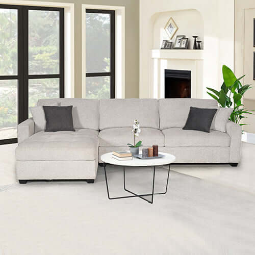 Milano Corner Sofa Chaise - Premium Polyester Upholstery-Upinteriors