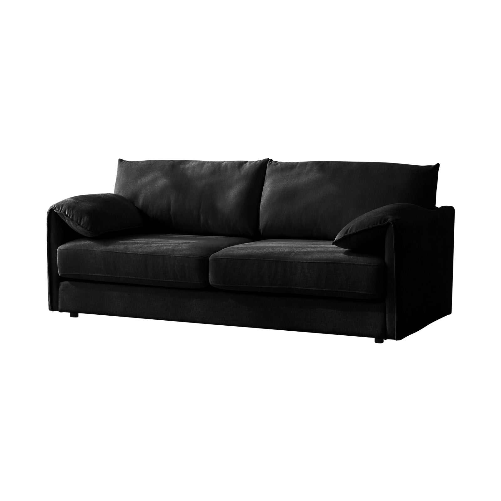 3 seater multifunctional sofa bed with fabric upholstery and foam pocket spring.