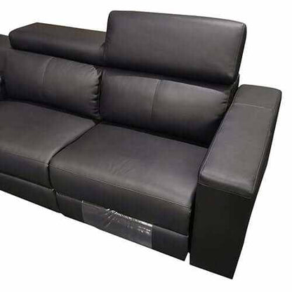 Washington Genuine Leather 6 Seater Recliner Sofa And Reversible Conso