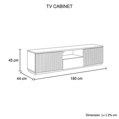 TV Cabinet Storage Drawer MDF Glossy Entertainment Unit in White colou