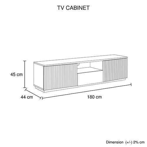 TV Cabinet Storage Drawer MDF Glossy Entertainment Unit in White colou