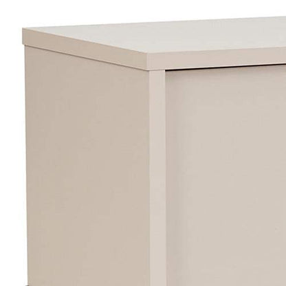 TV Cabinet with Storage Drawer Open Shelve Cabinet MDF in Champagne Co