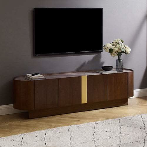 Venus MDF Board Melamine Storage Entertainment Unit Cabinet
