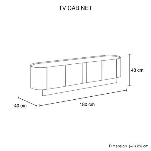 Venus MDF Board Melamine Storage Entertainment Unit Cabinet