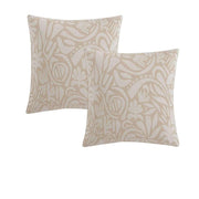 Pair of Haven Caramel Jacquard European Pillowcases 65 x 65cm