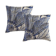 Logan & Mason Pair of Kuranda Blue European Cotton Pillowcases 65 x 65