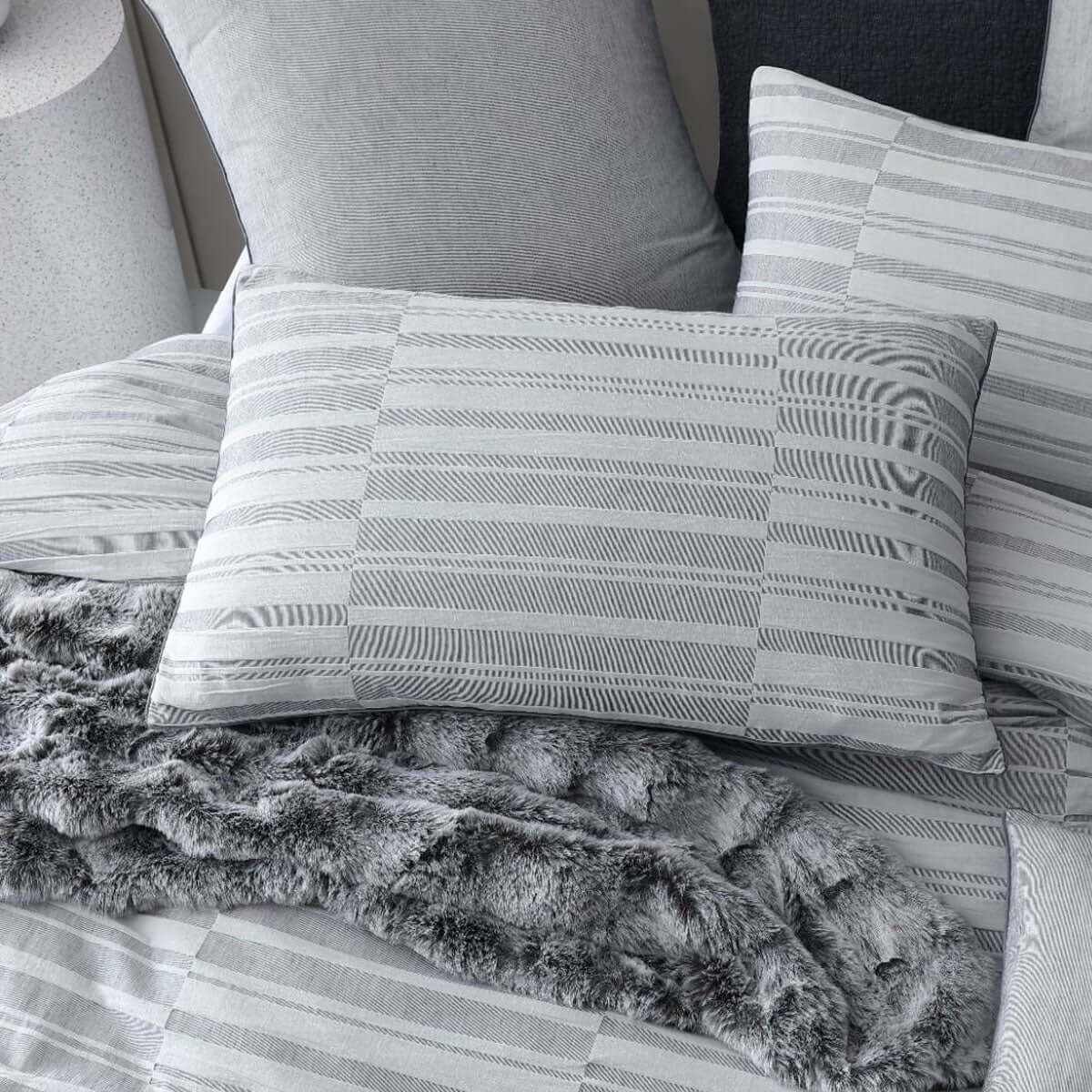 Balmoral Ash 100% Cotton Elegant Quilt Cover Set King