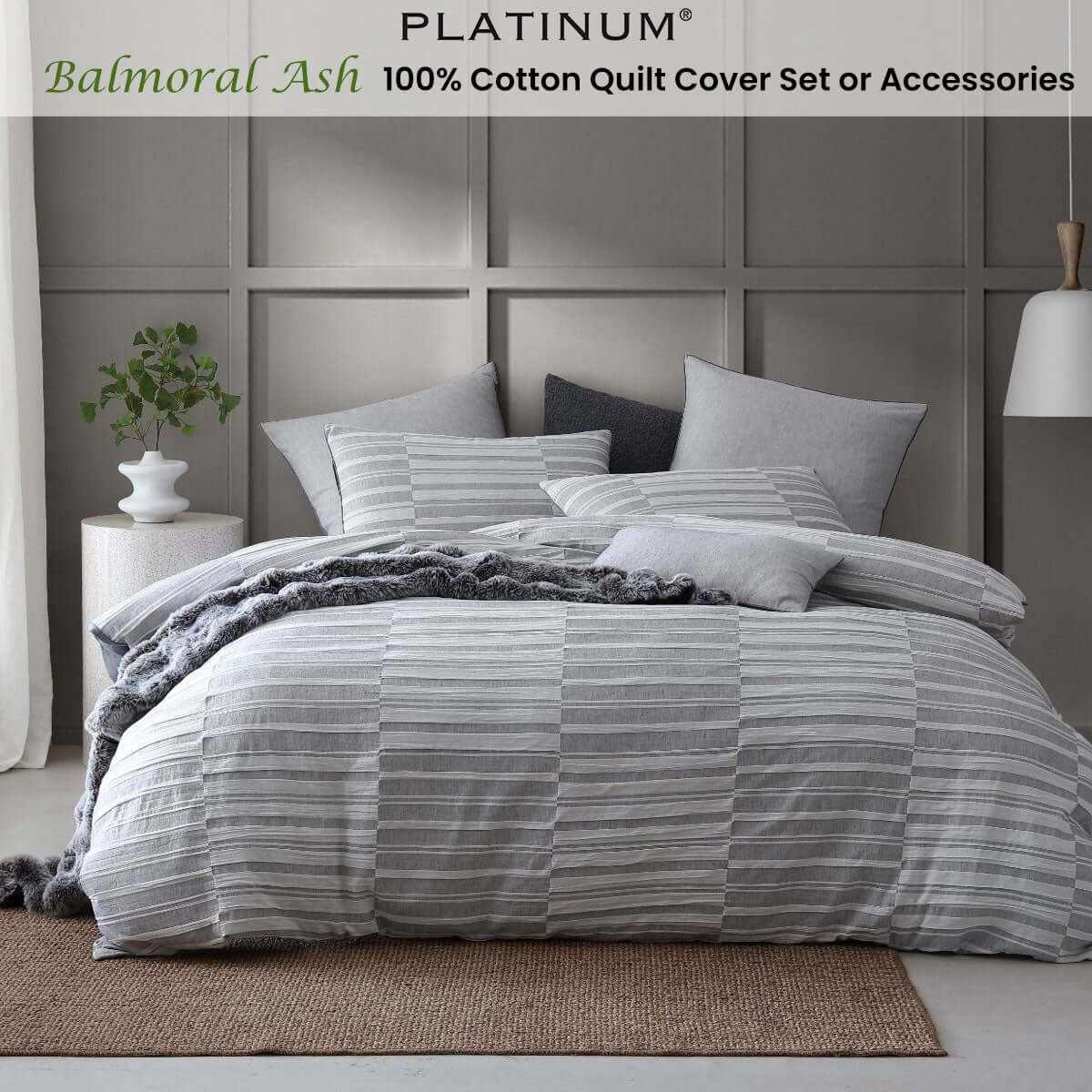 Balmoral Ash Pattern Duvet Cover Set Super King