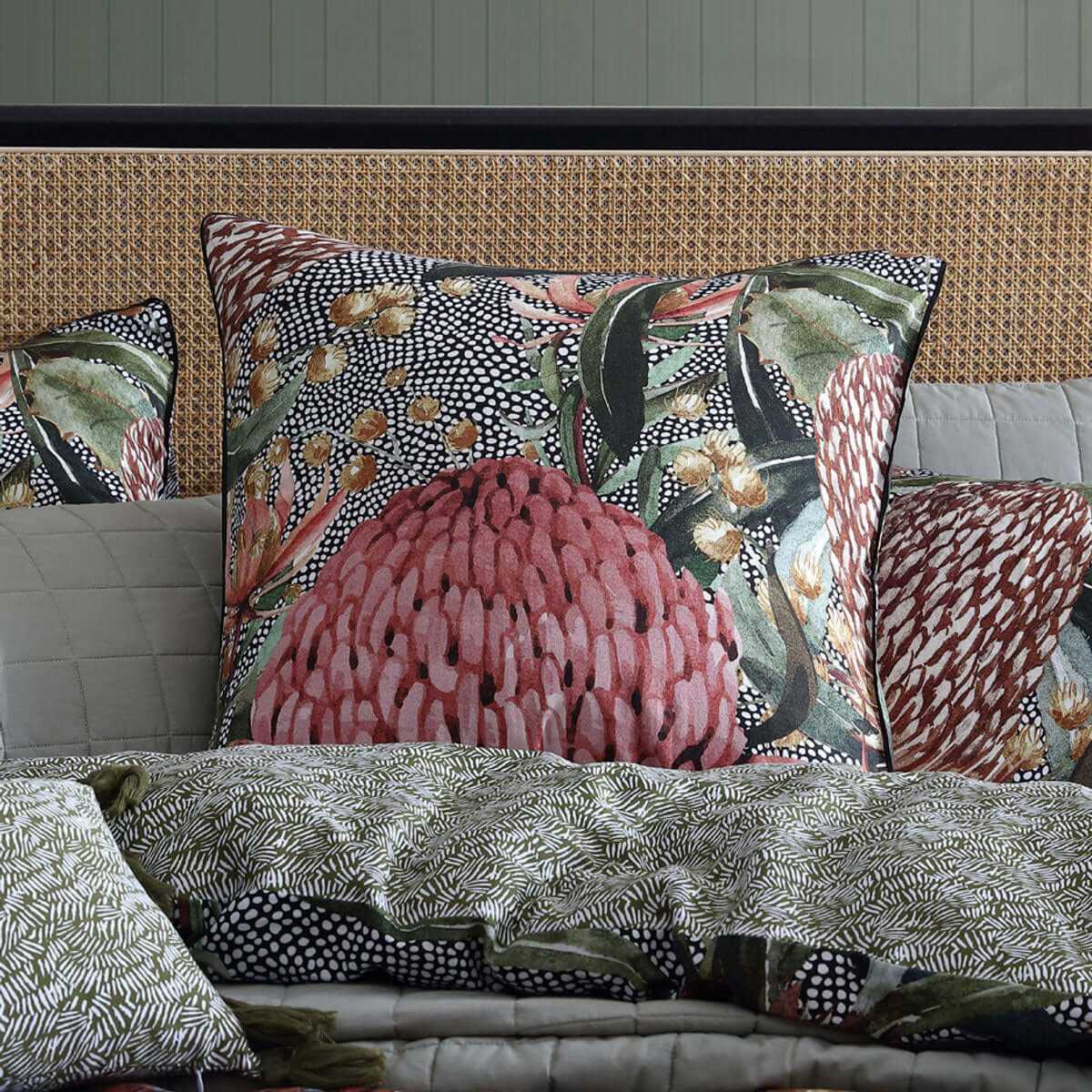 Barrabar Ruby 250TC 100% Cotton Sateen King Size Quilt Cover Set