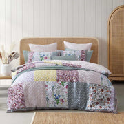 Platinum Collection 100% Cotton Sateen Bodhi Pink Quilt Cover Set King