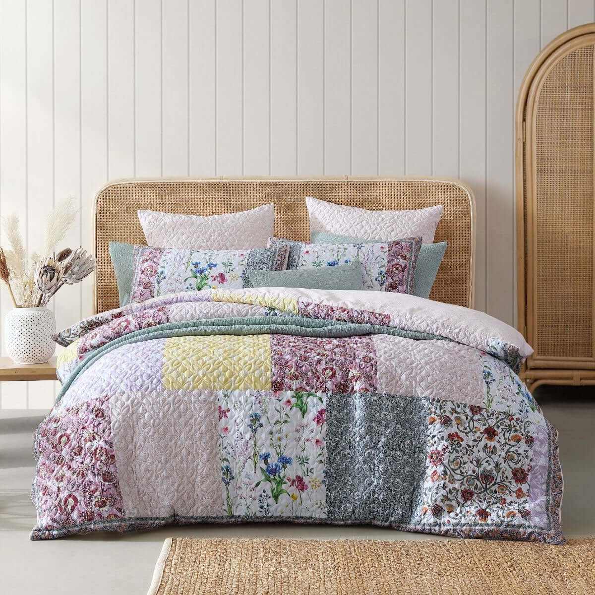 Bodhi Pink 100% Cotton Sateen Luxury Duvet Set Queen