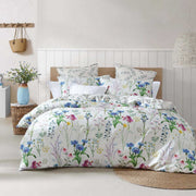 Floriana Ivory 250TC 100% Cotton Sateen Duvet Cover Set King
