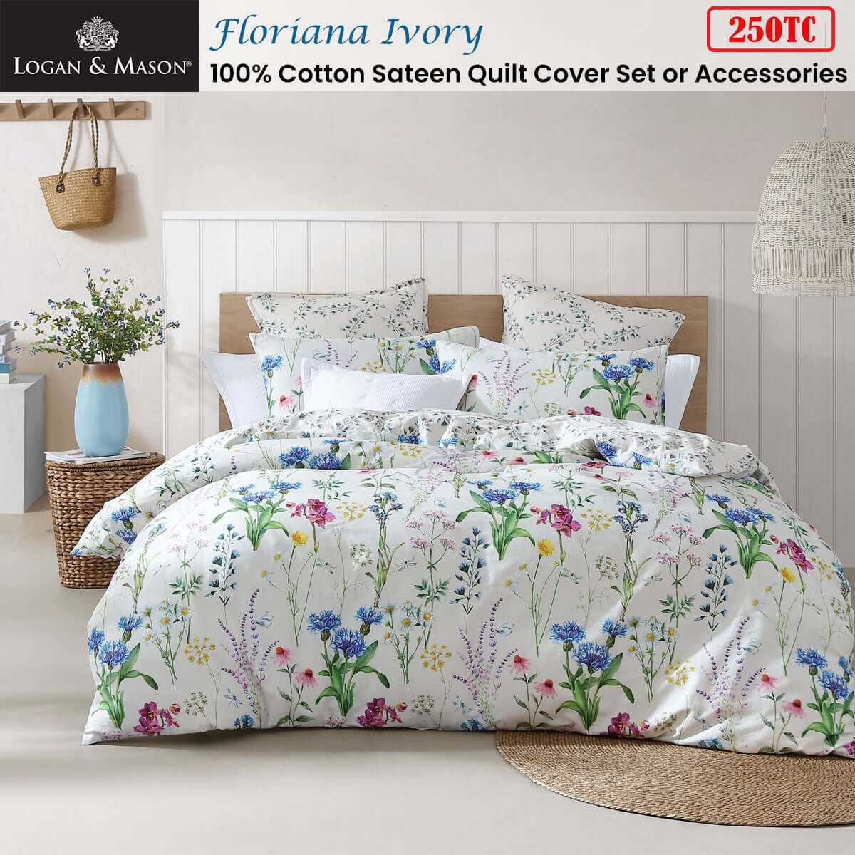 floral quilt cover super king 