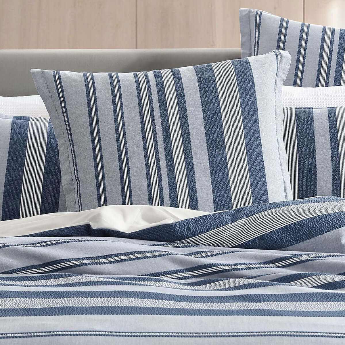 Hunter Indigo 100% Cotton Quilt Cover Set Super King
