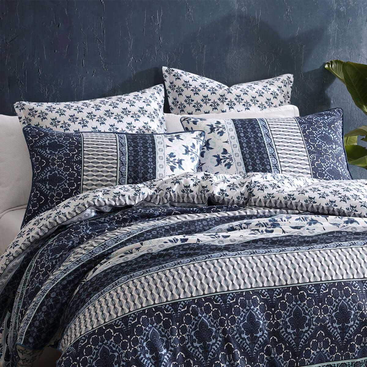 blue duvet cover