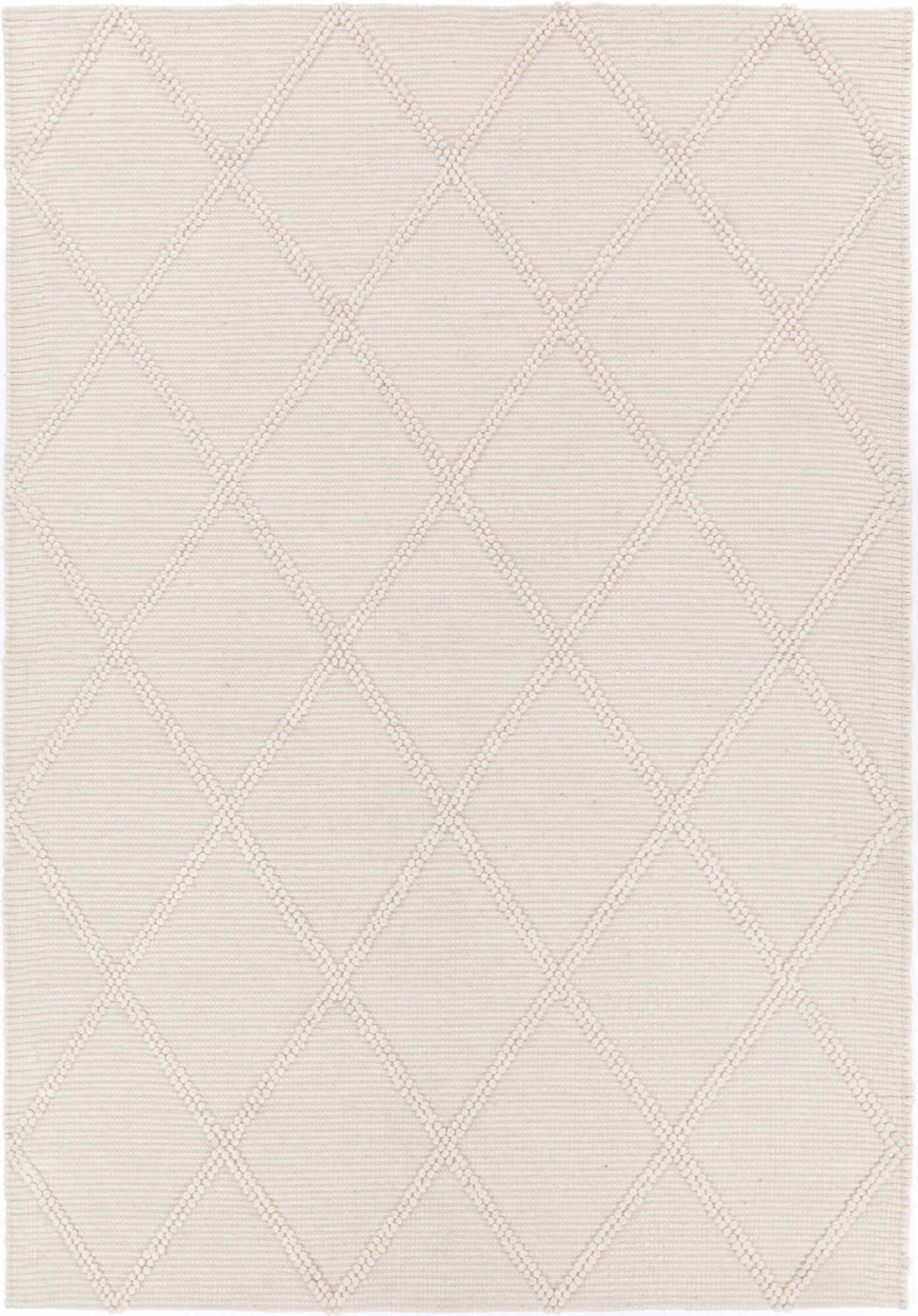 Goa D3- CREAM Rug | Handcrafted Geometric Tribal-Upinteriors