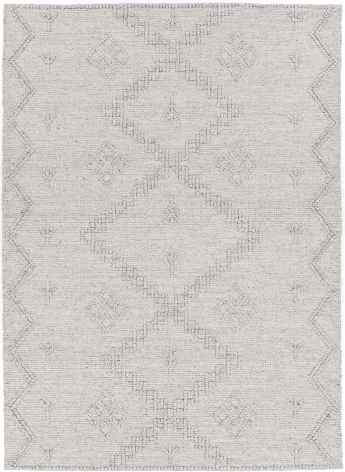 Goa D5 - GREY (No Tassel) 300x400 Rug-Upinteriors