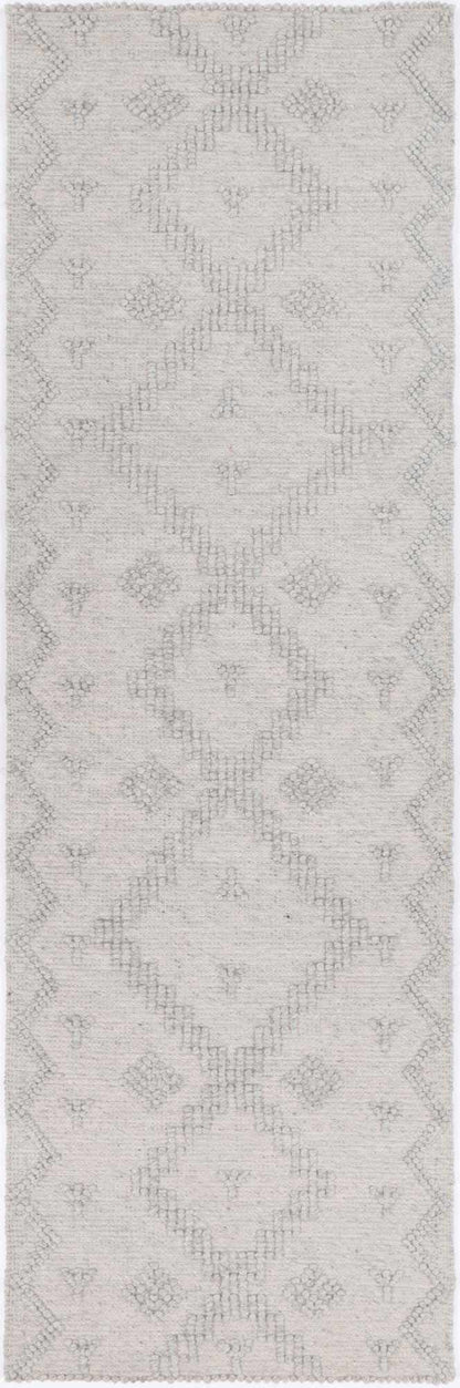 Goa Geometric Pattern Rug 300x400 - Grey