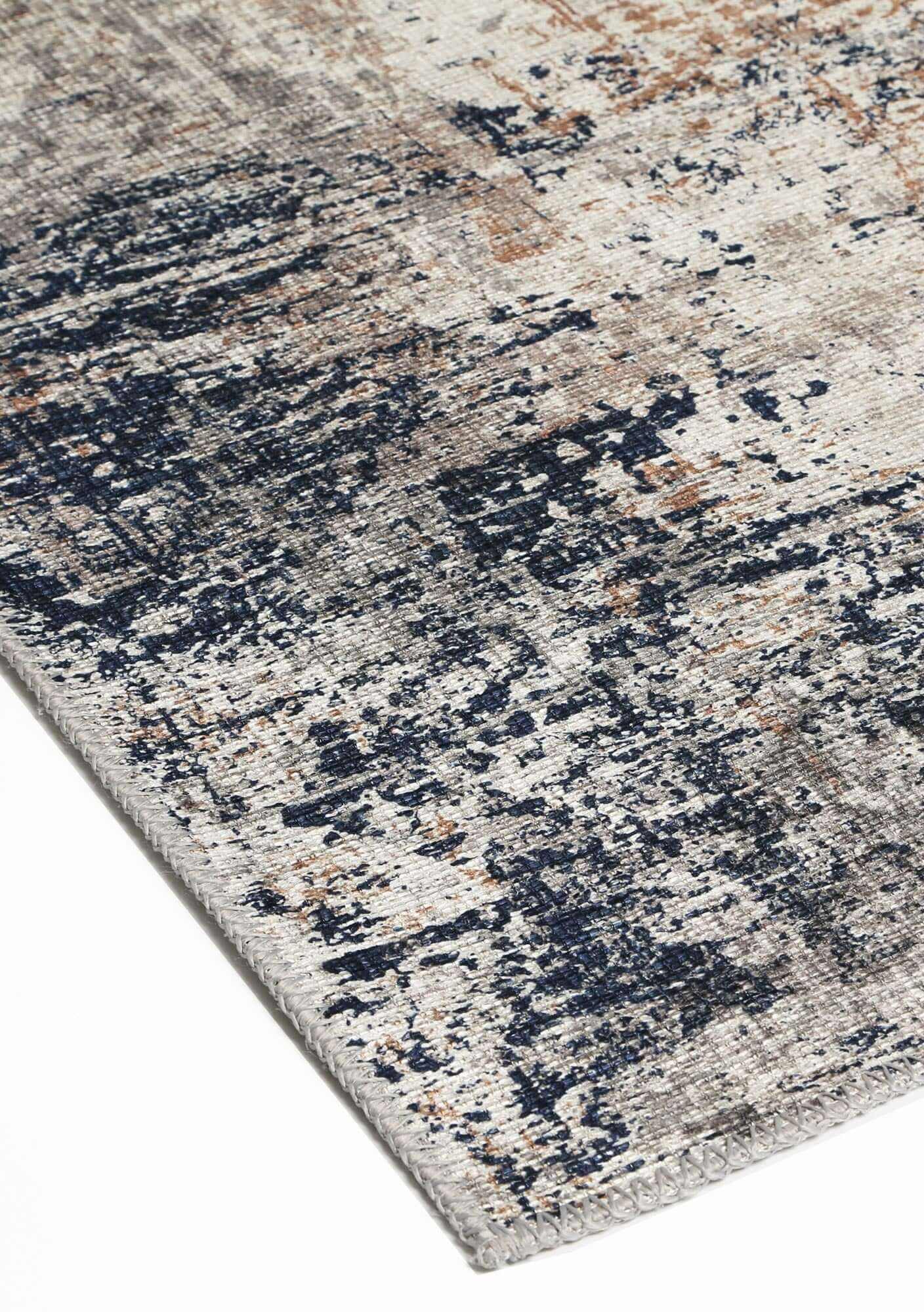 blue grey rug 