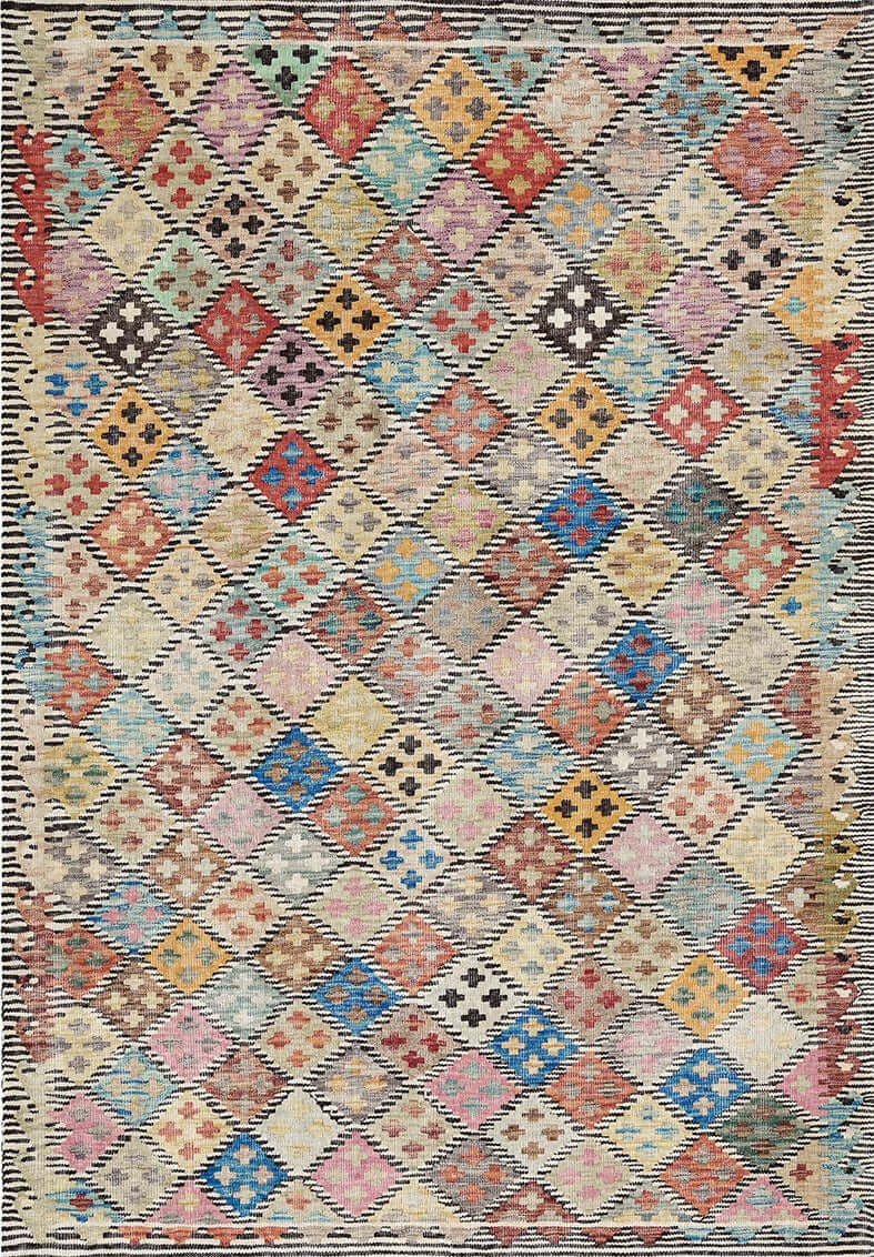 Vintage Crown Deco Rug - No Fringe 280X380-Upinteriors