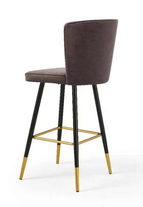 Mid-Century Modern Bar Chairs Set- Brown