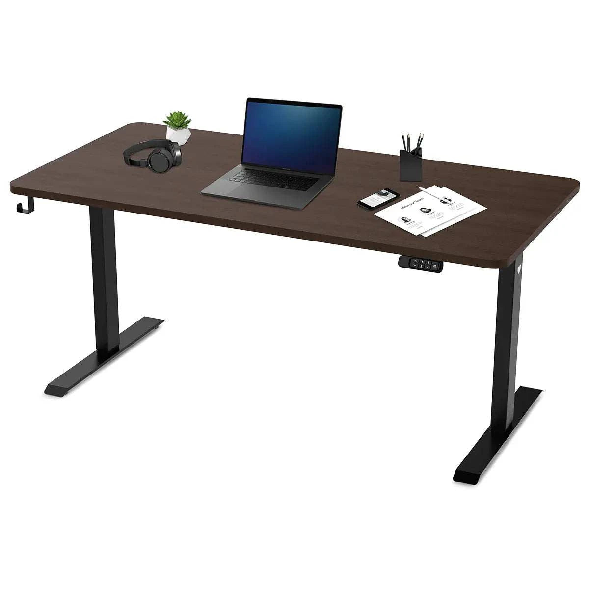 Lifespan Fitness ErgoDesk Electric Standing Desk 160cm (Walnut/Black)