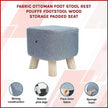 fabric foot stool