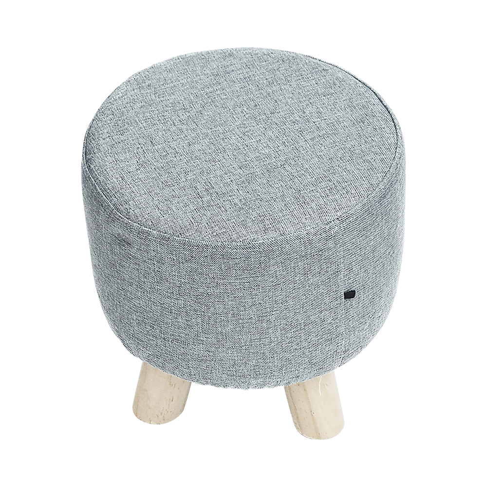 Fabric Ottoman Foot Stool - Grey