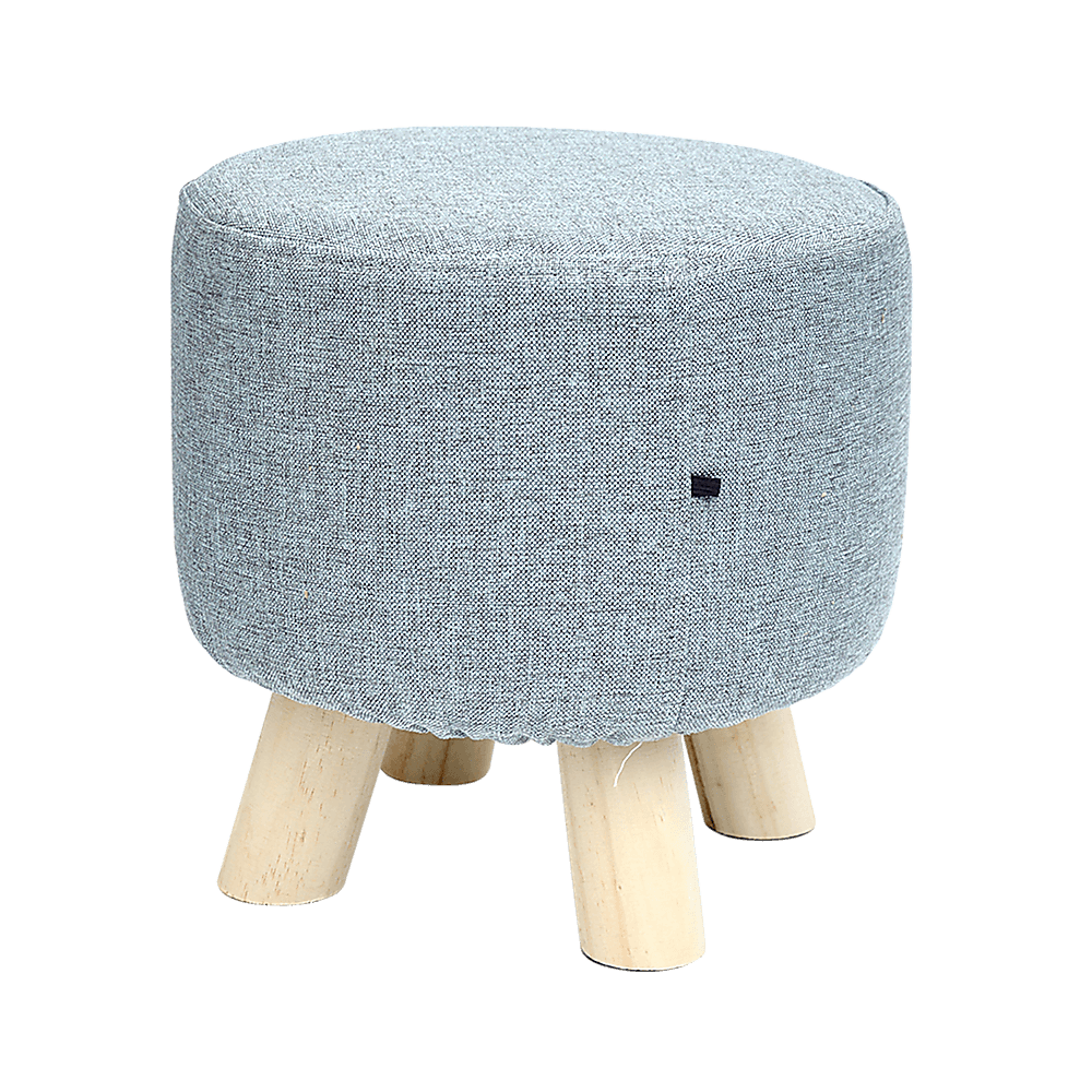 Fabric Ottoman Foot Stool - Grey