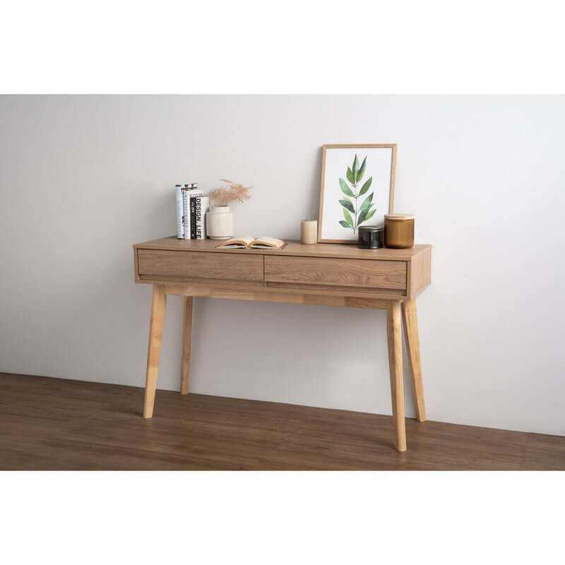 console hallway table natural