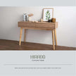 console hallway table natural