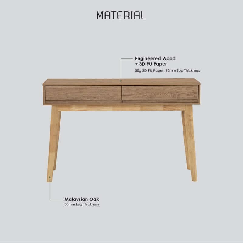 Hirado Console Hallway Table Natural