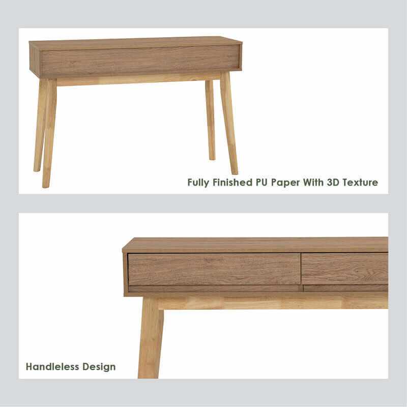 console hallway table natural