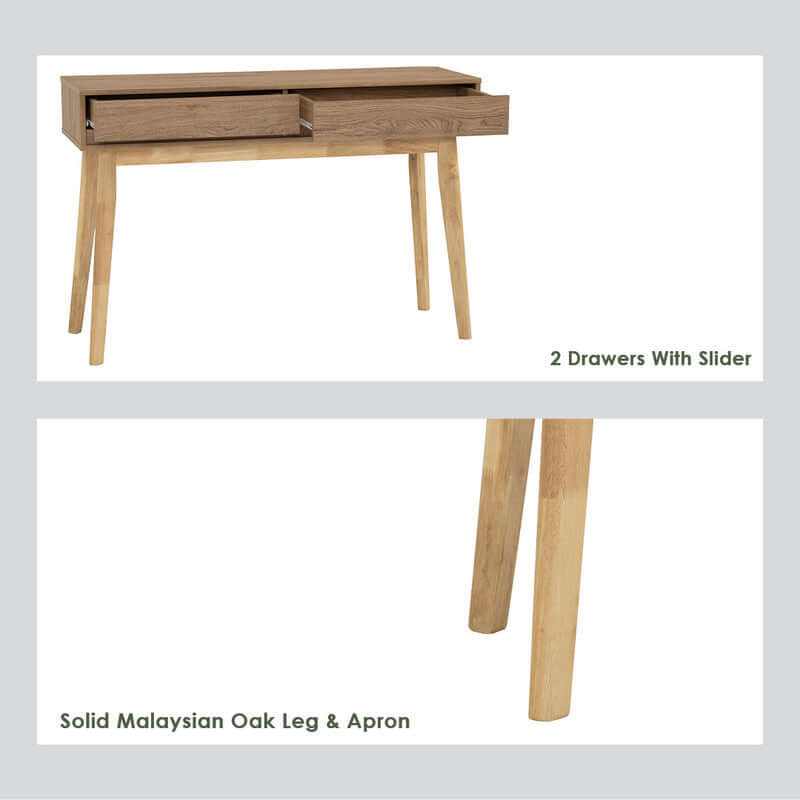 Hirado Console Hallway Table - Natural