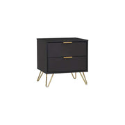 Volos Bedside Black Side Table