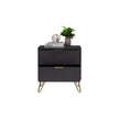 black side table