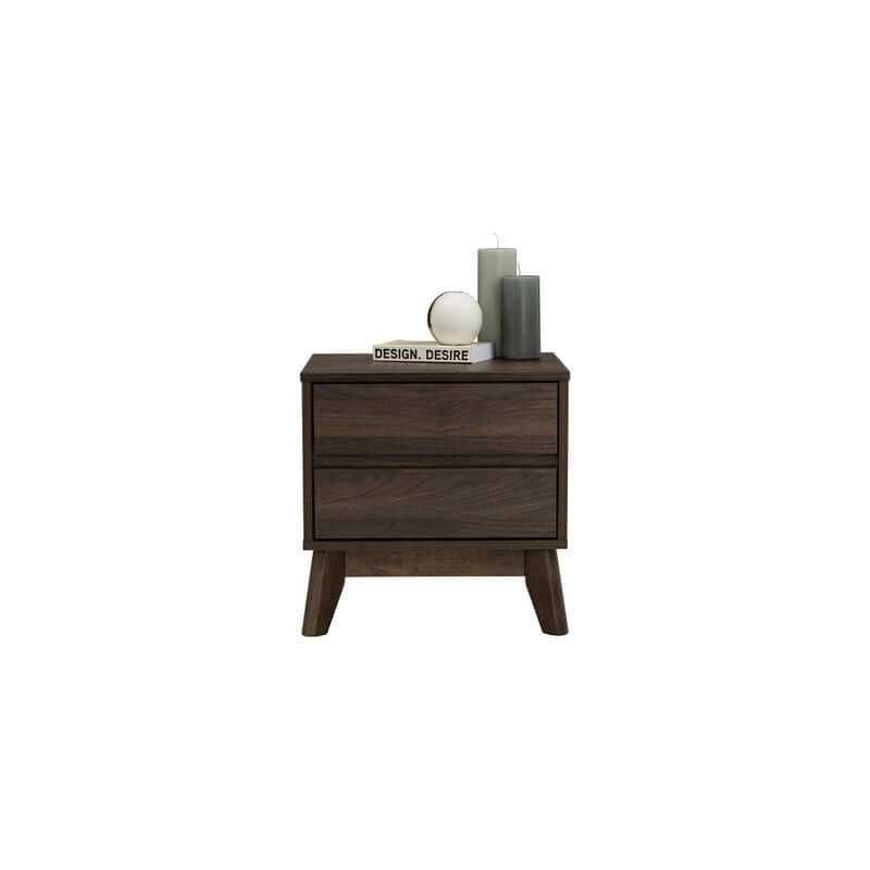 walnut nightstand