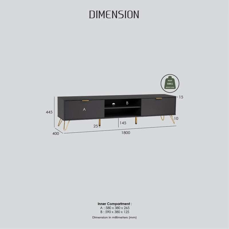 Volos 1.8m Entertainment Unit
