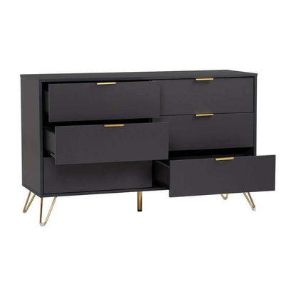 Volos Sideboard Buffet Cabinet - Black