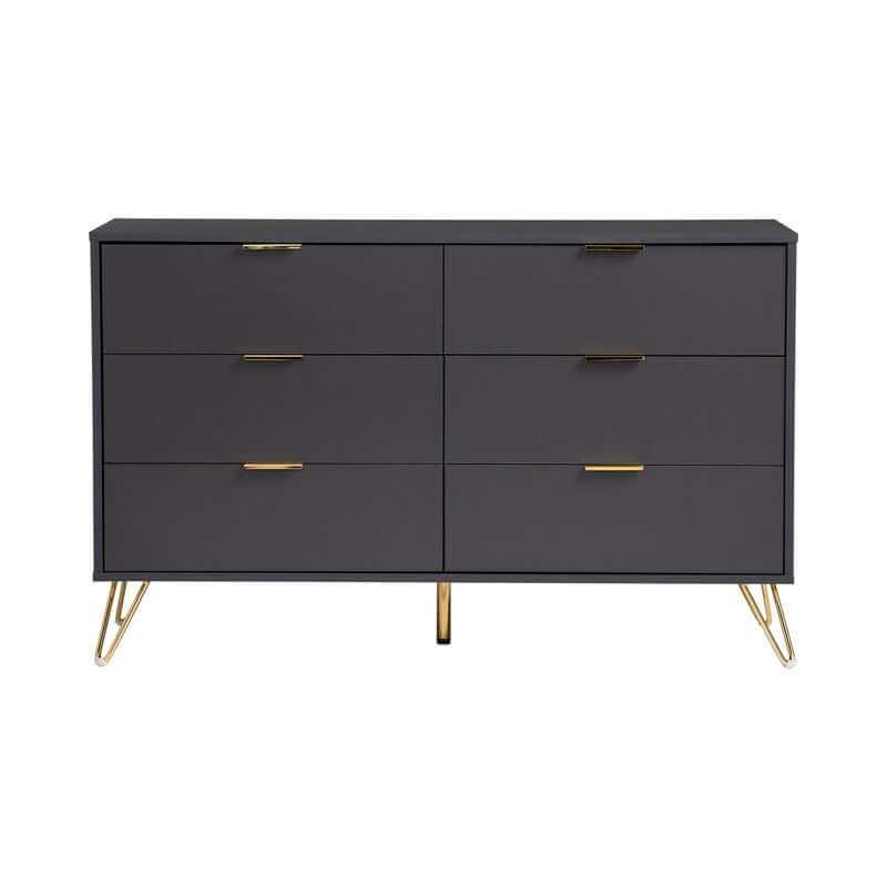 Volos Black Buffet Cabinet Sideboard