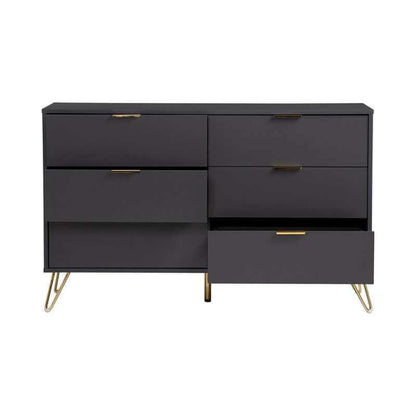 Volos Sideboard Buffet Cabinet - Black