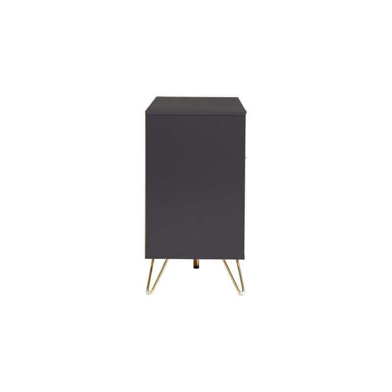 Volos Black Buffet Cabinet Sideboard