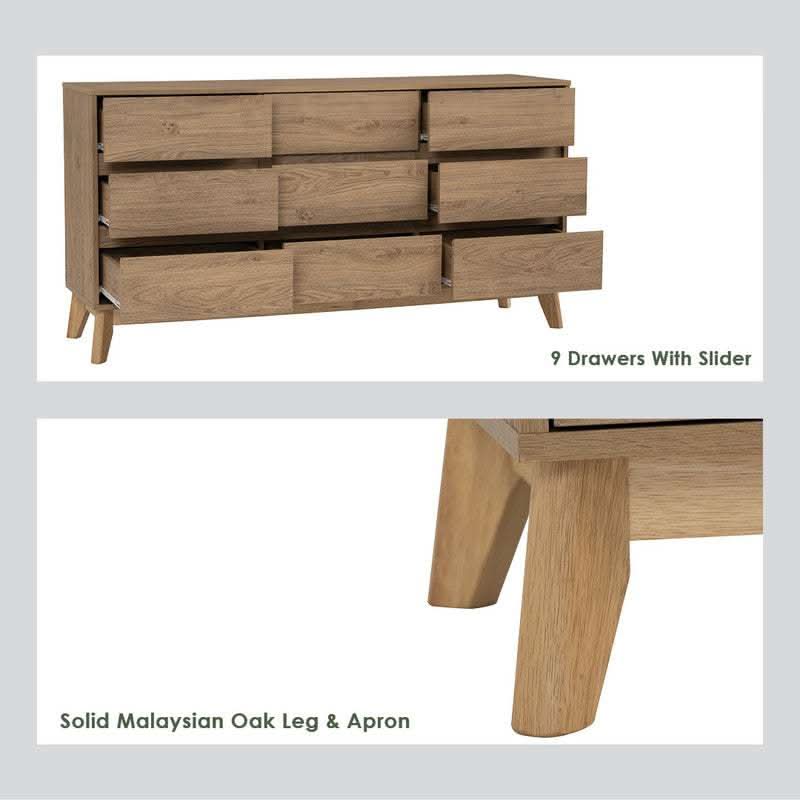 Hirado Oak Sideboard Buffet - Natural