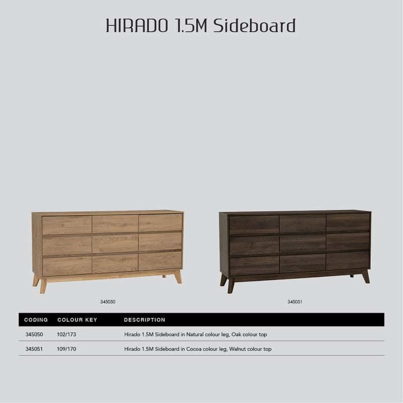 Hirado Walnut Buffet Sideboard - Cocoa
