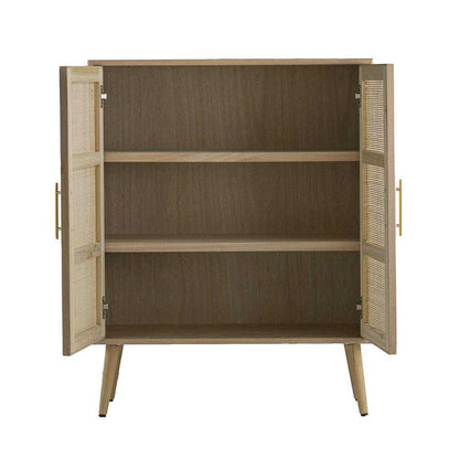 TWO DOOR RATTAN CABINET