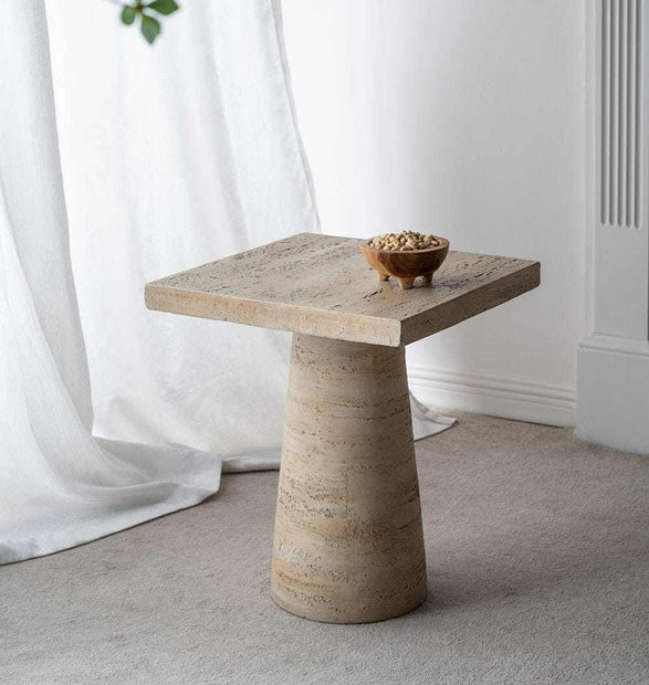 LOGAN CEMENT SQUARE SIDE TABLE