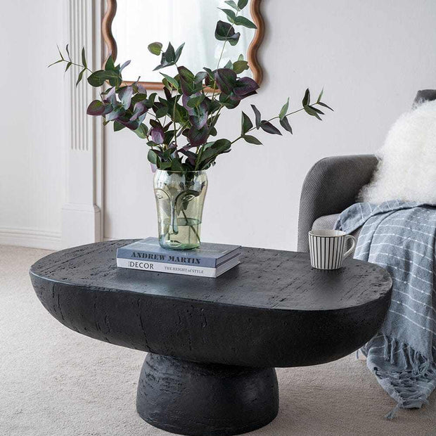 BLACK IS BACK CEMENT COFFEE TABLE