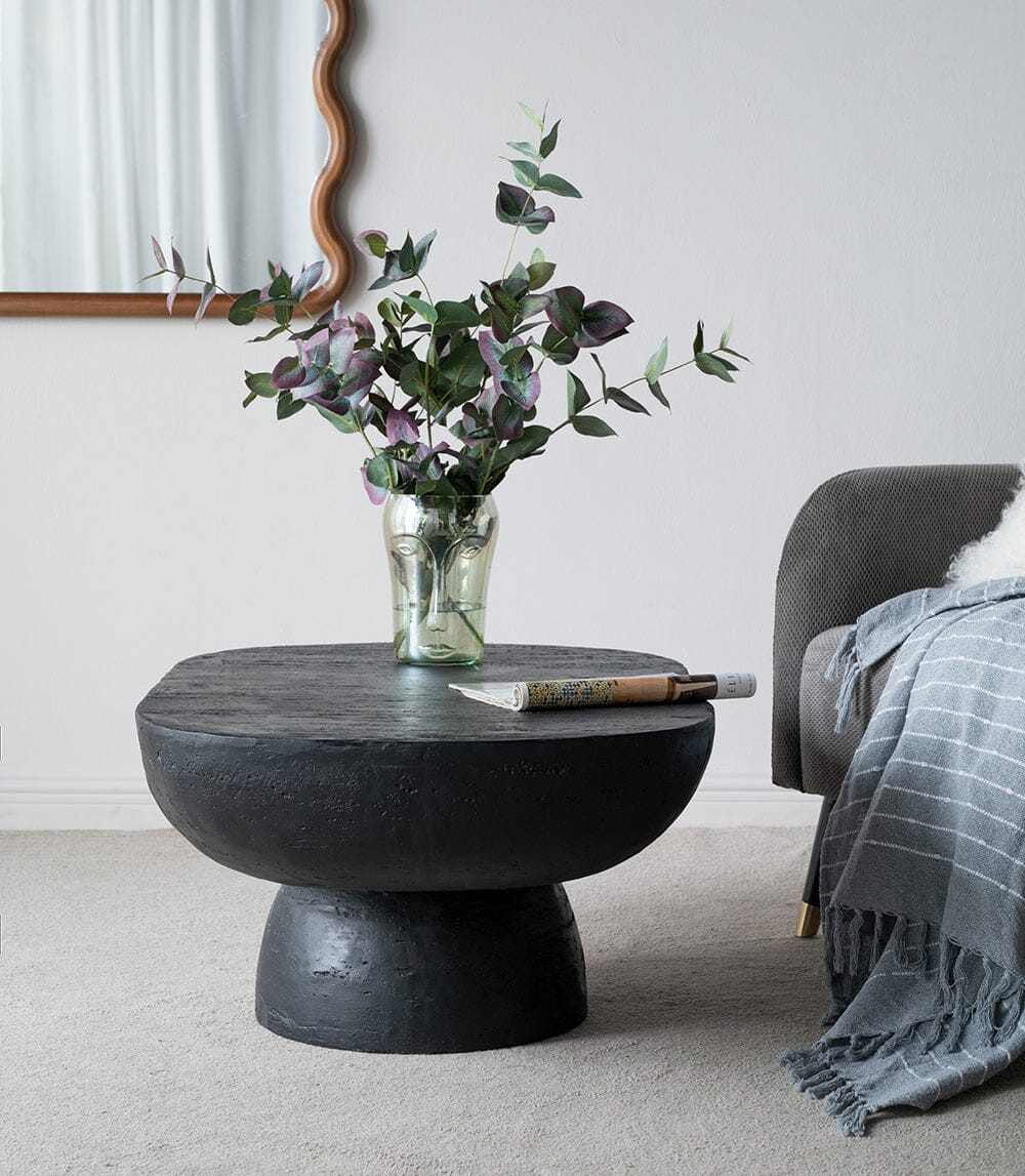 Black Cement Coffee Table